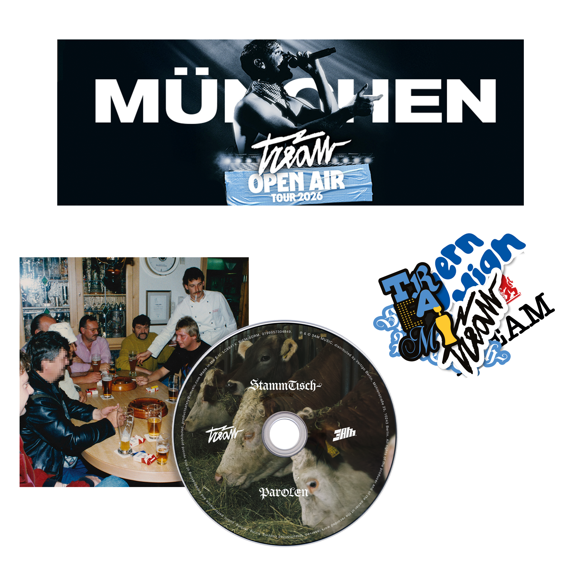 Tream STAMMTISCHPAROLEN CD + Ticket zur Open Air Tour 2026 in München 436731