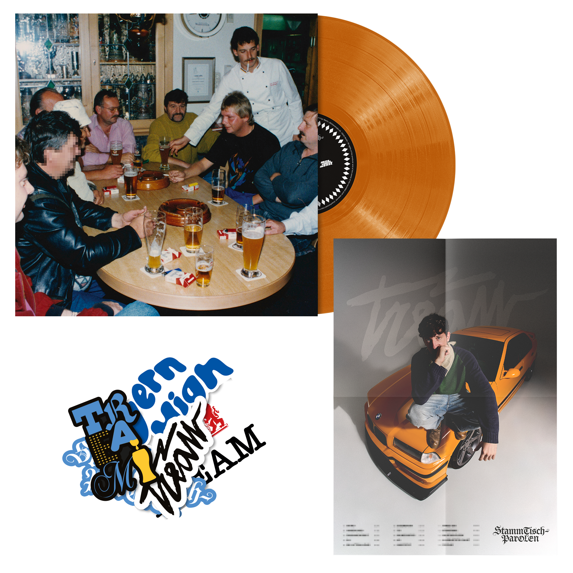 Tream STAMMTISCHPAROLEN Vinyl (Orange) inkl. Poster 436741