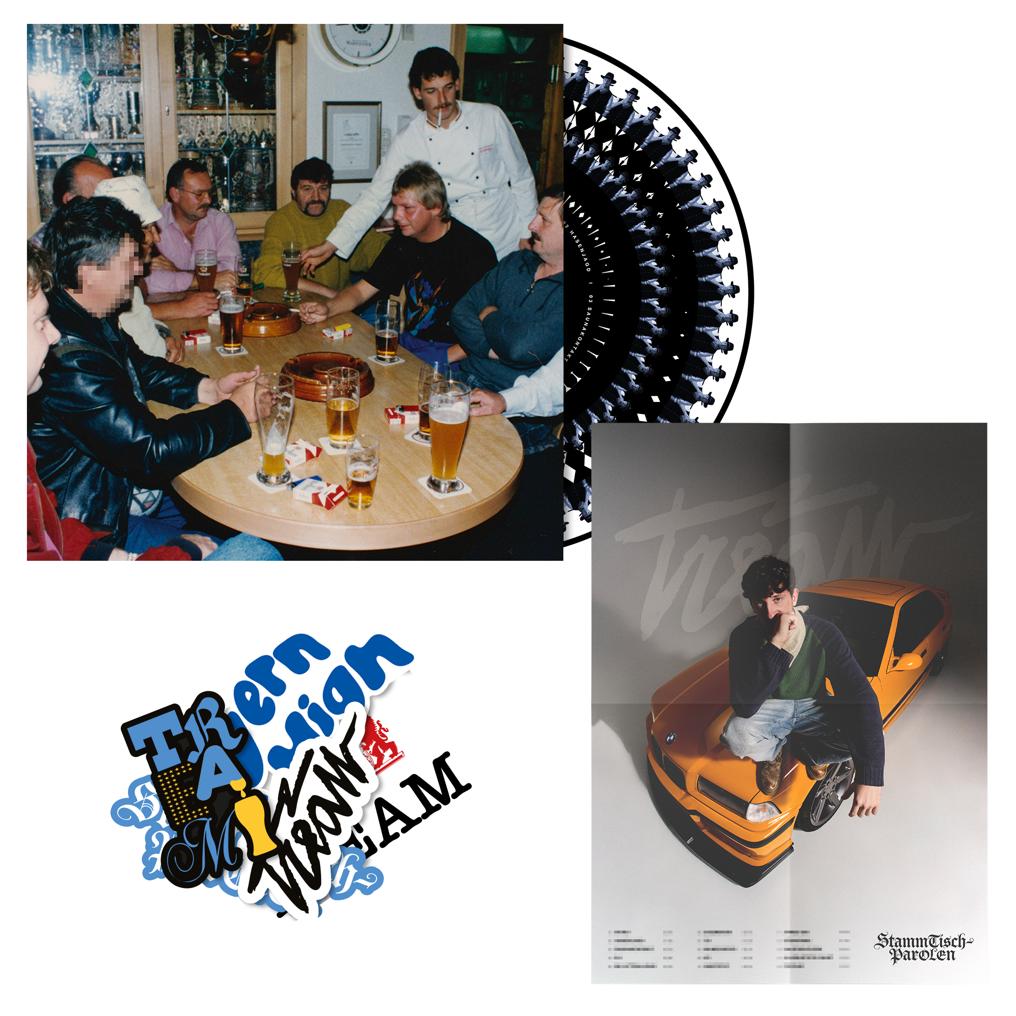 Tream STAMMTISCHPAROLEN Vinyl (Zoetrope) inkl. Poster 436745