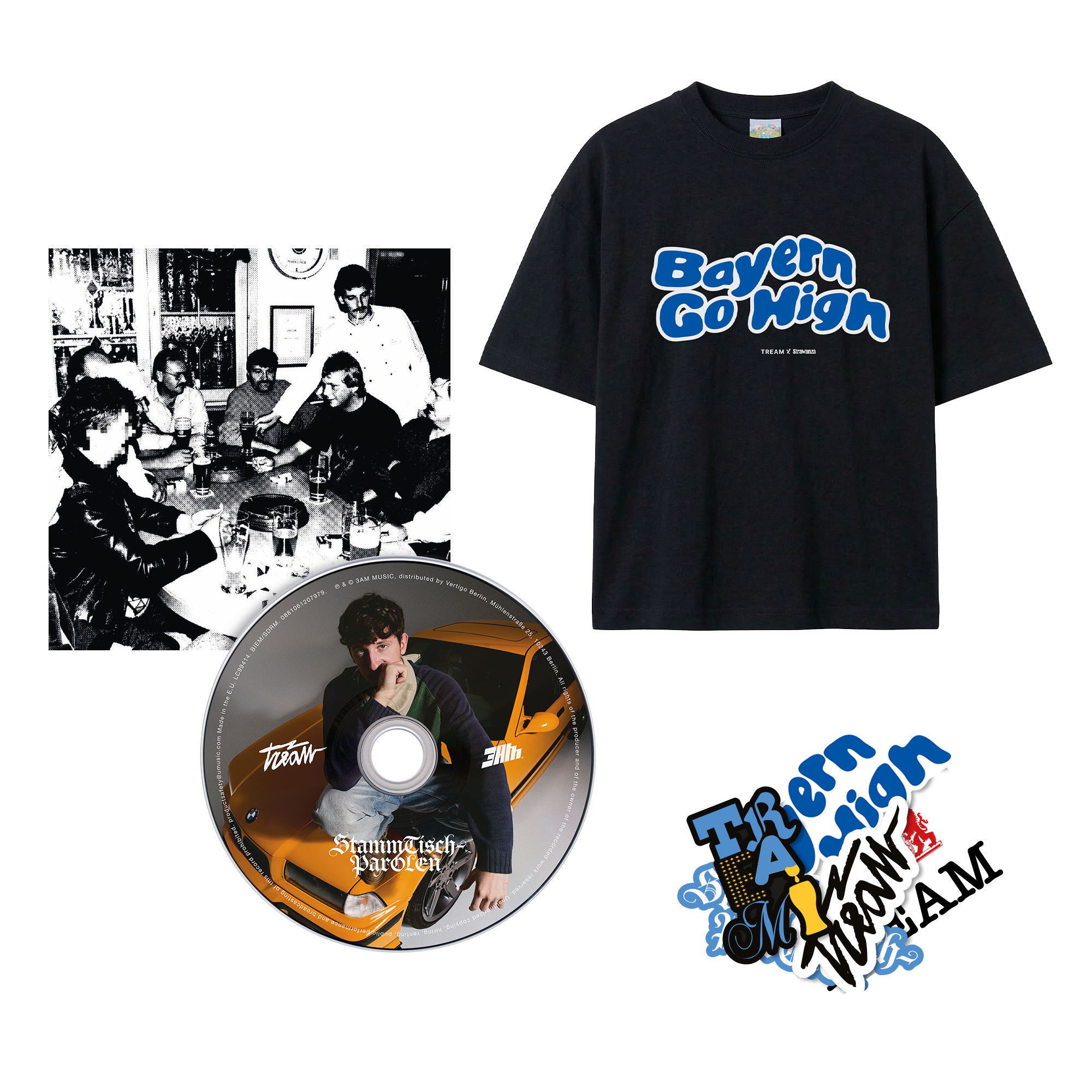Tream Stammtischparolen CD + "Bayern Go High" T-Shirt + Sticker 453475