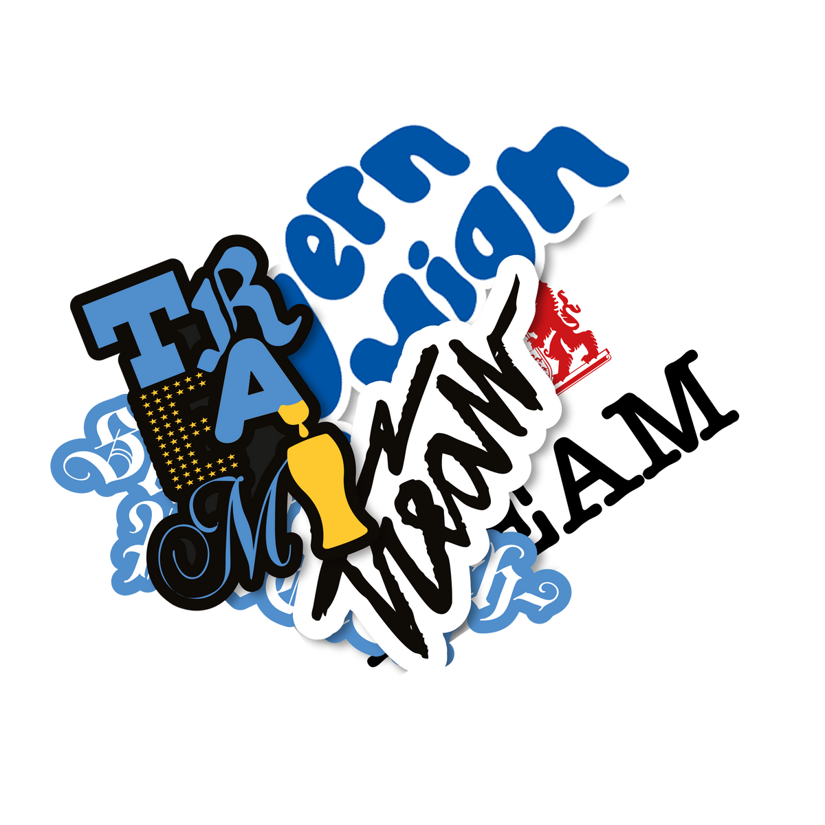 Tream Stammtischparolen CD + Knutschfleck T-Shirt + Stempel + Sticker 460954