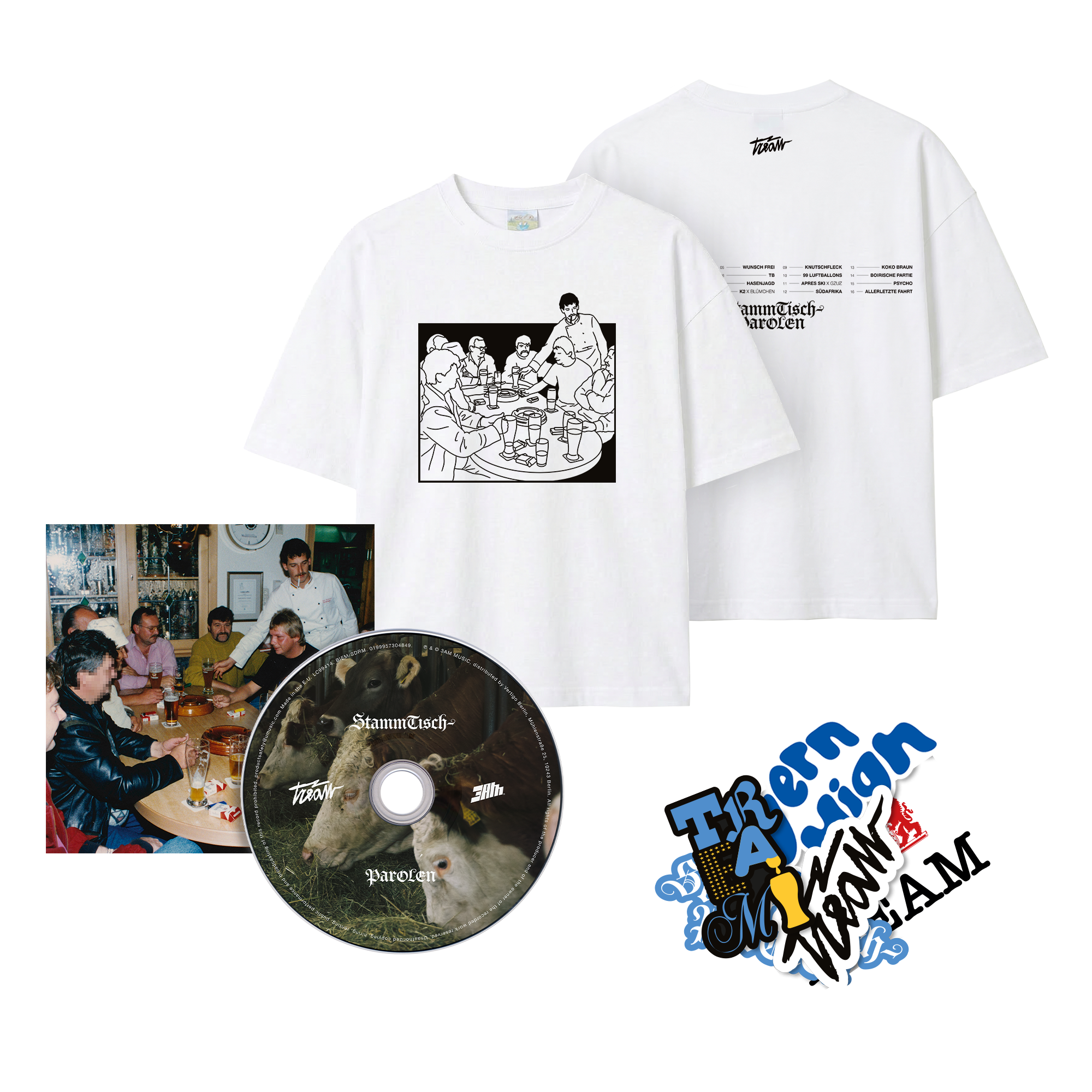Tream Stammtischparolen   CD + "Stammtischparolen" T-Shirt + Sticker 447740
